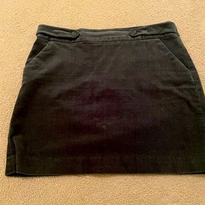 Banana Republic Charcoal Corduroy Skirt